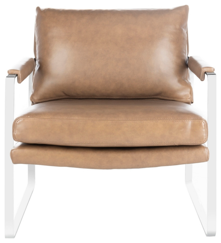 Gabriele Metal Accent Chair Dark Brown/Silver   Contemporary   Armchairs And Accent Chairs   by V.S.D Furniture  Houzz