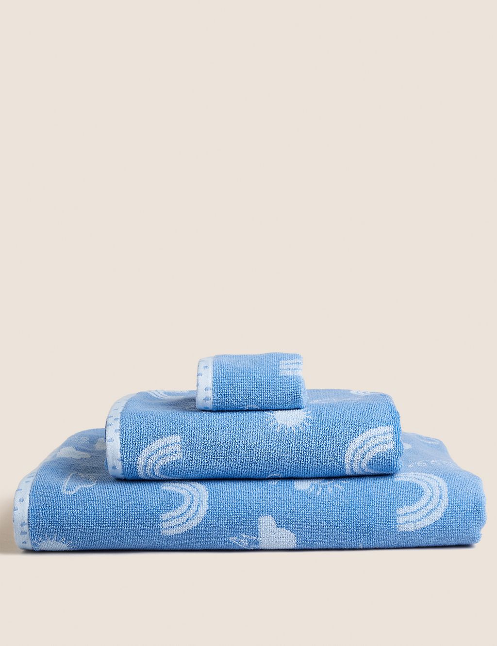 Pure Cotton Sun and Cloud Towel