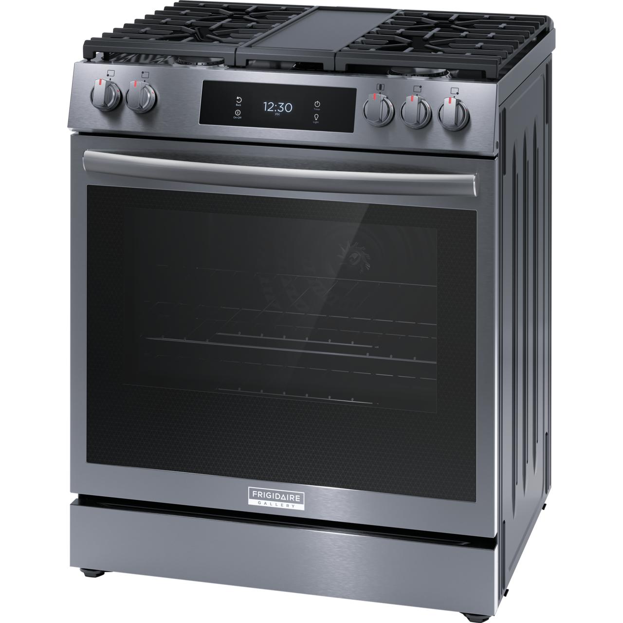 Frigidaire Gallery 30-inch Gas Range with Convection Technology GCFG3060BD