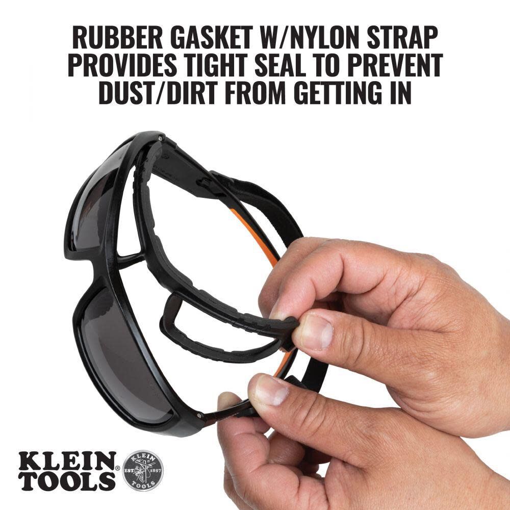 Klein Tools Pro Gasket Safety Glasses Gray 60471 from Klein Tools