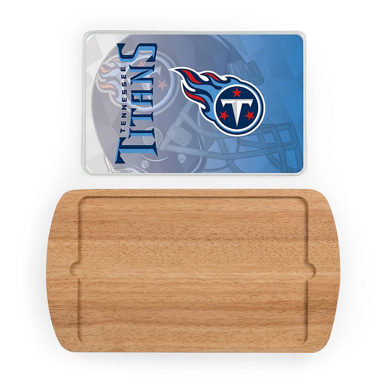 Picnic Time Tennessee Titans Billboard Glass Top Serving Tray