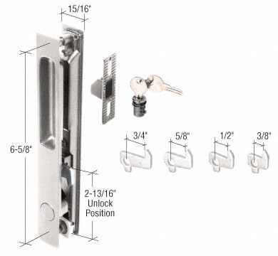 CRL Mid Latch Flush Door Handle