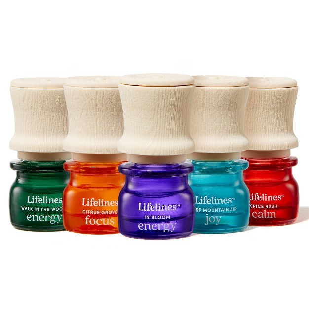 5pk Essential Oil Blend Discovery Set Lifelines