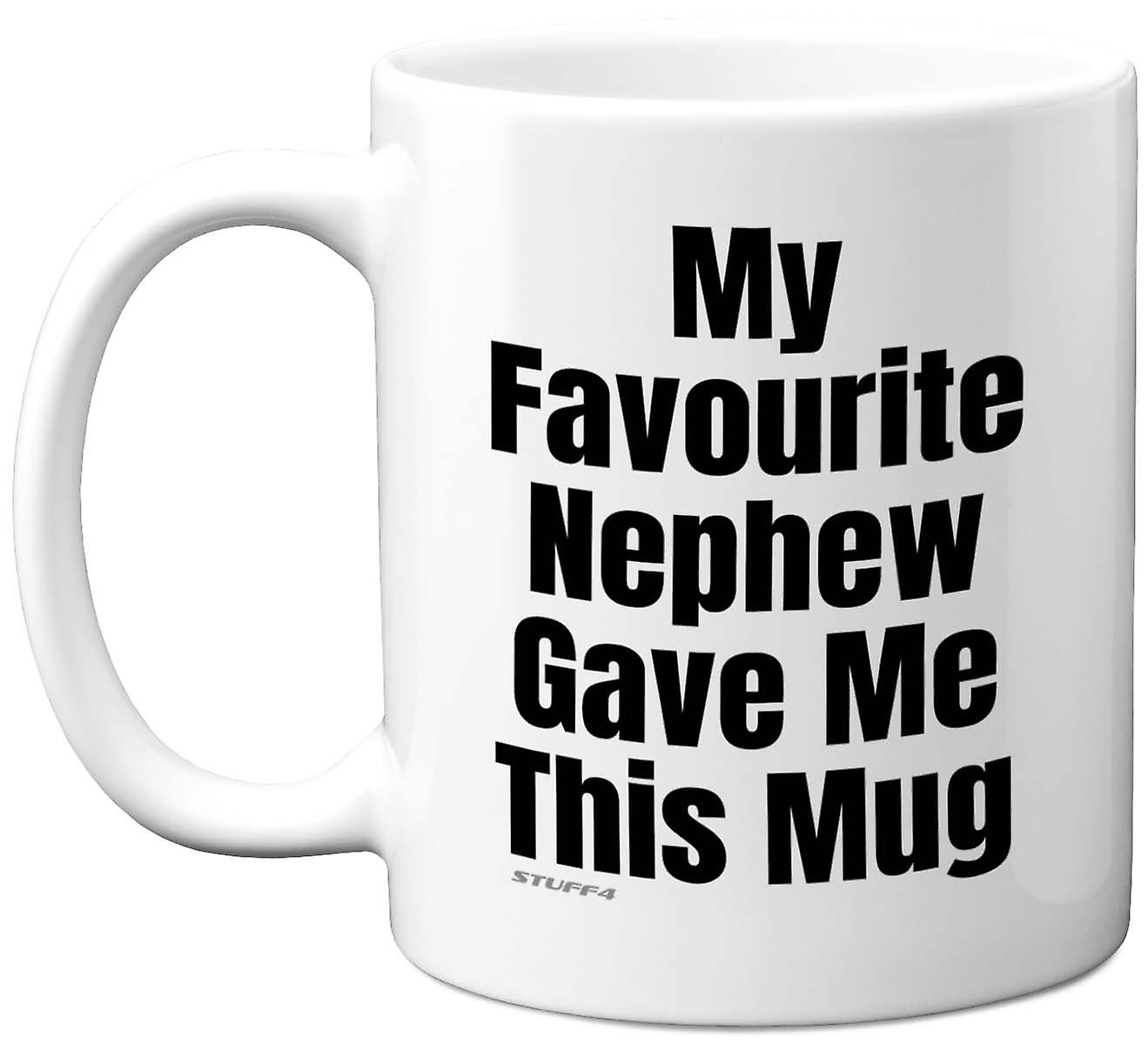 Aunt Auntie Uncle Funny Novelty Mug My Favourite Nephew Christmas Birthday Gift 11oz Premium Cup