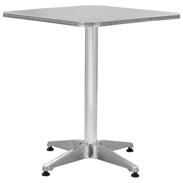 vidaXL Bistro Table Outdoor Side Table Garden Porch Deck Furniture Aluminum