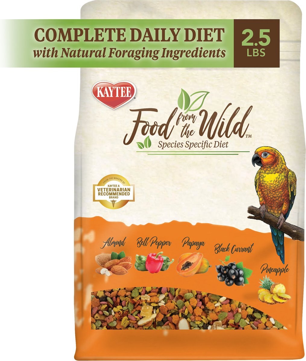 Kaytee Food from the Wild Conure Bird Food， 2.5-lb bag