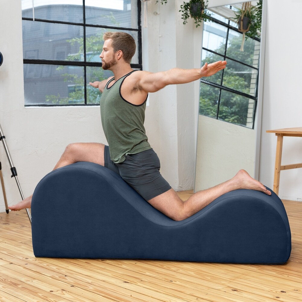 Avana Luvu Lounger   Chaise Lounge Chair for Yoga  Exercise  Stretching  Massage and More   High Density Foam Core