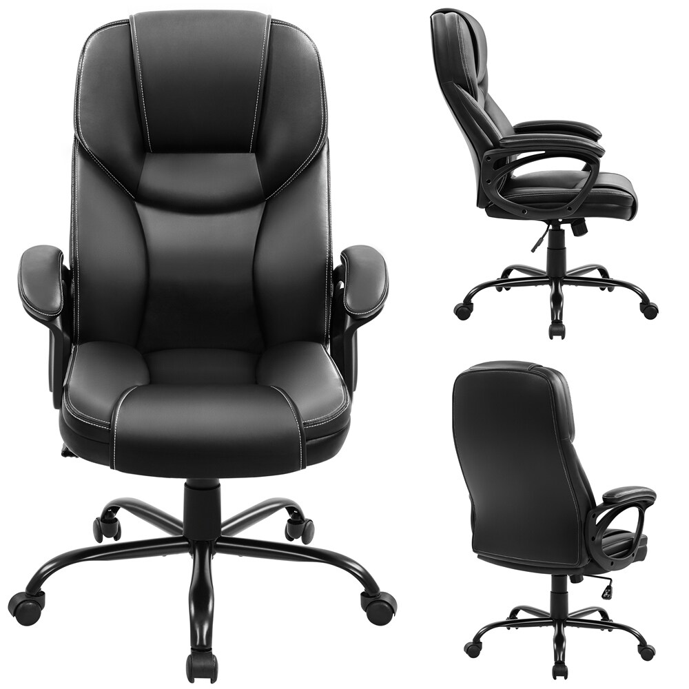 Yaheetech Faux Leather Executive Office Chair Big and Tall Computer Desk Chair   N/A