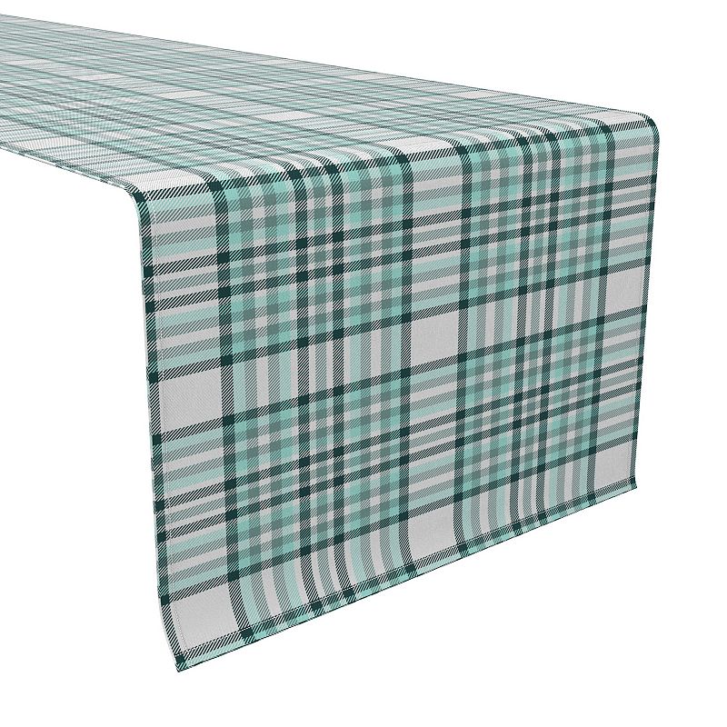 Table Runner， 100% Cotton， 16x72， Plaid 17