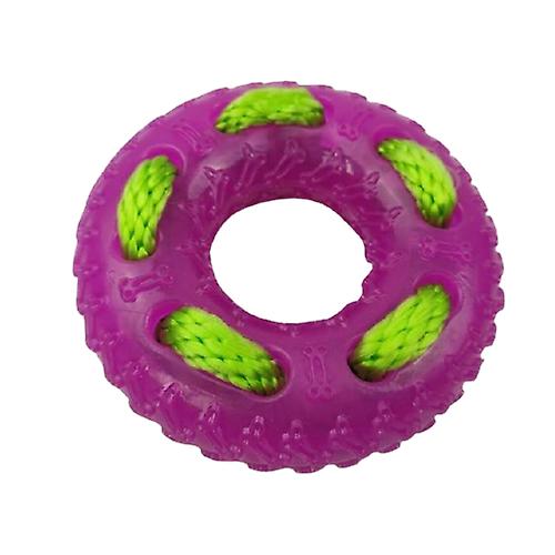 Soft rubber tires dog chewing toy