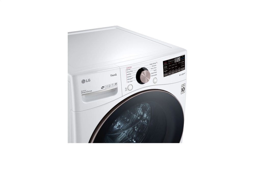 Lg WM4000HWA 4.5 Cu. Ft. Ultra Large Capacity Smart Wi-Fi Enabled Front Load Washer With Turbowash™ 360(Degree) And Built-In Intelligence