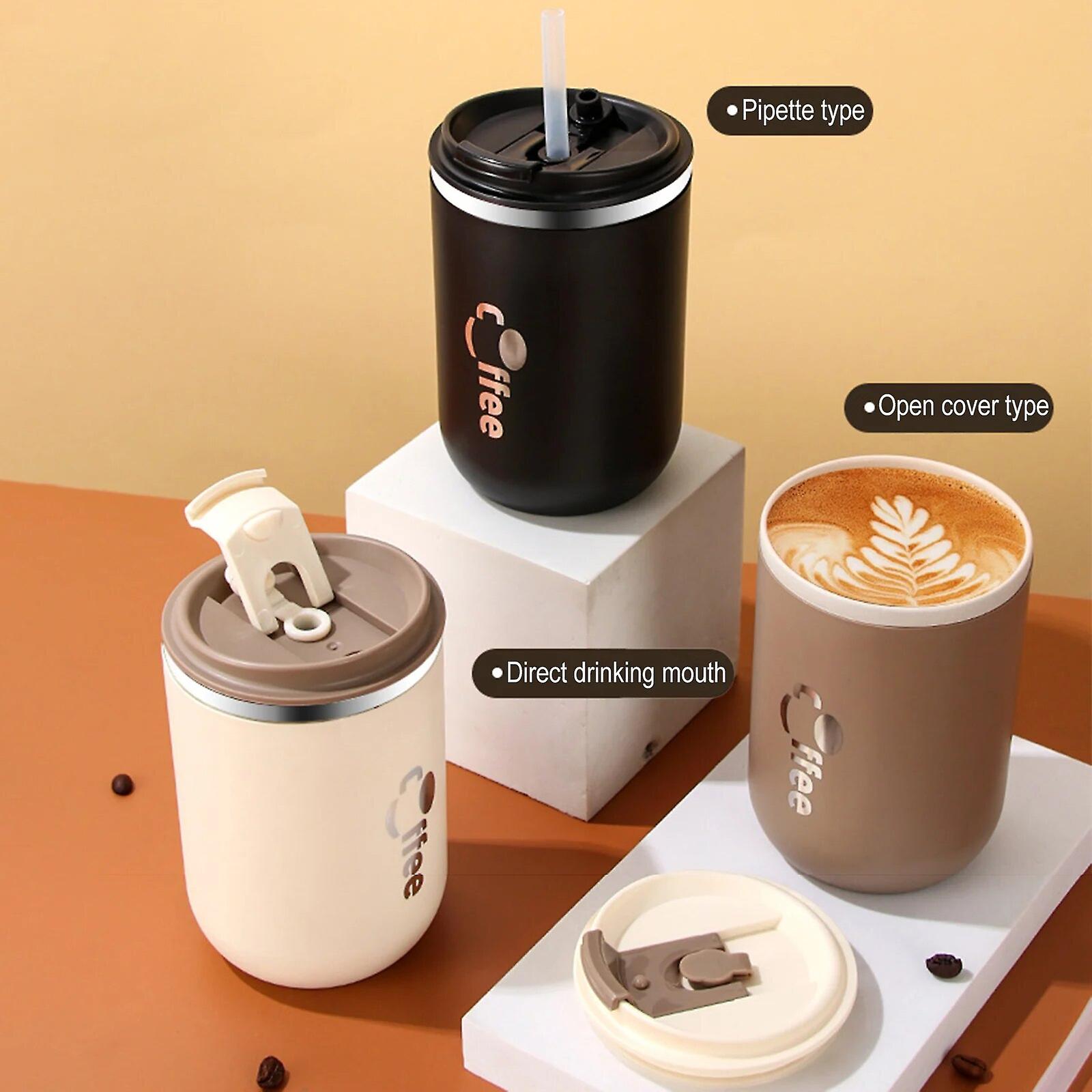 Coffee Cup Double-layer Thermal Insulation Thermos Cup Vacuum Insulation Easy To Carry Suitable For Home Or Gift