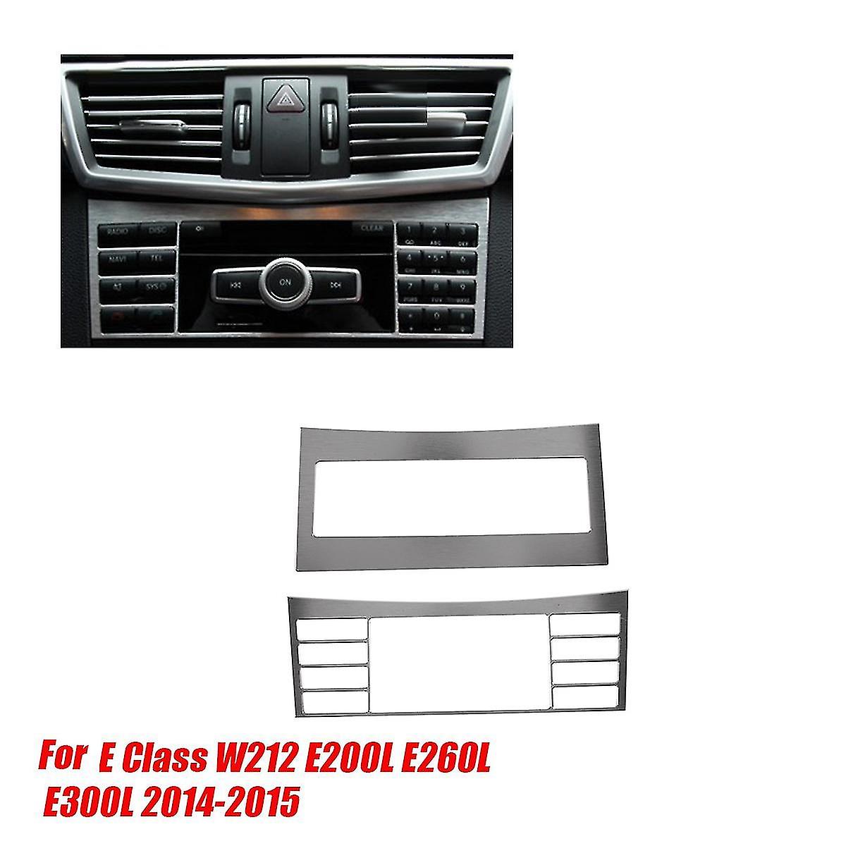 2pcs Car Console Air Conditioning Cd Panel Button Frame Trim For E Class W212 E200l E260l E300l 2008-2015