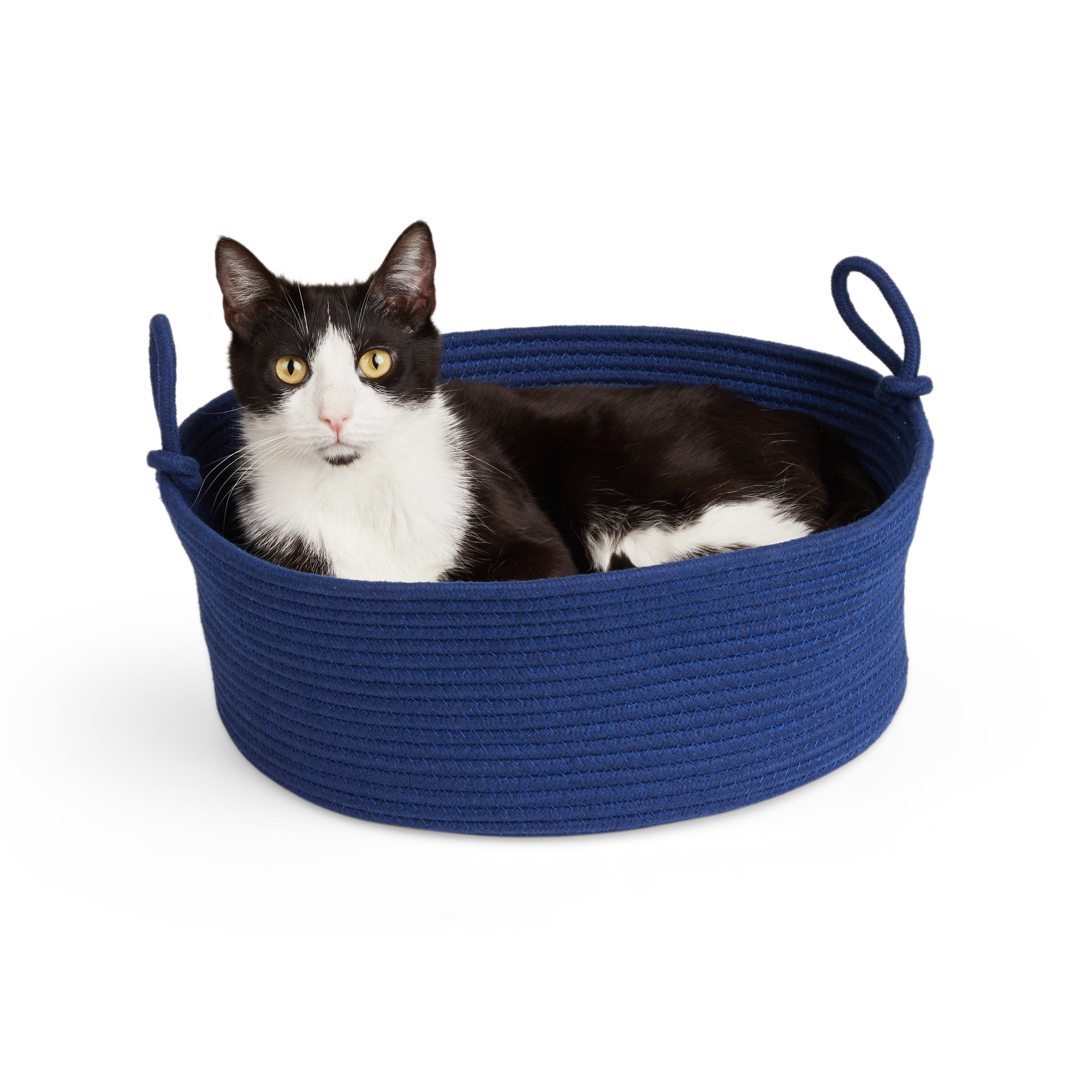 EveryYay Navy Basket Cat Bed， 16