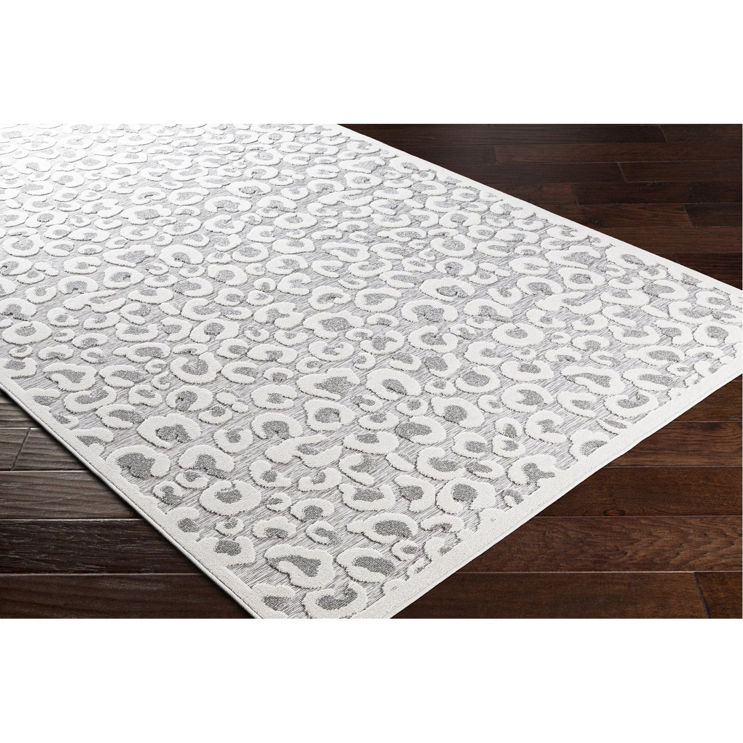 Greenwich Indoor/Outdoor Rug in Cream, Medium Gray