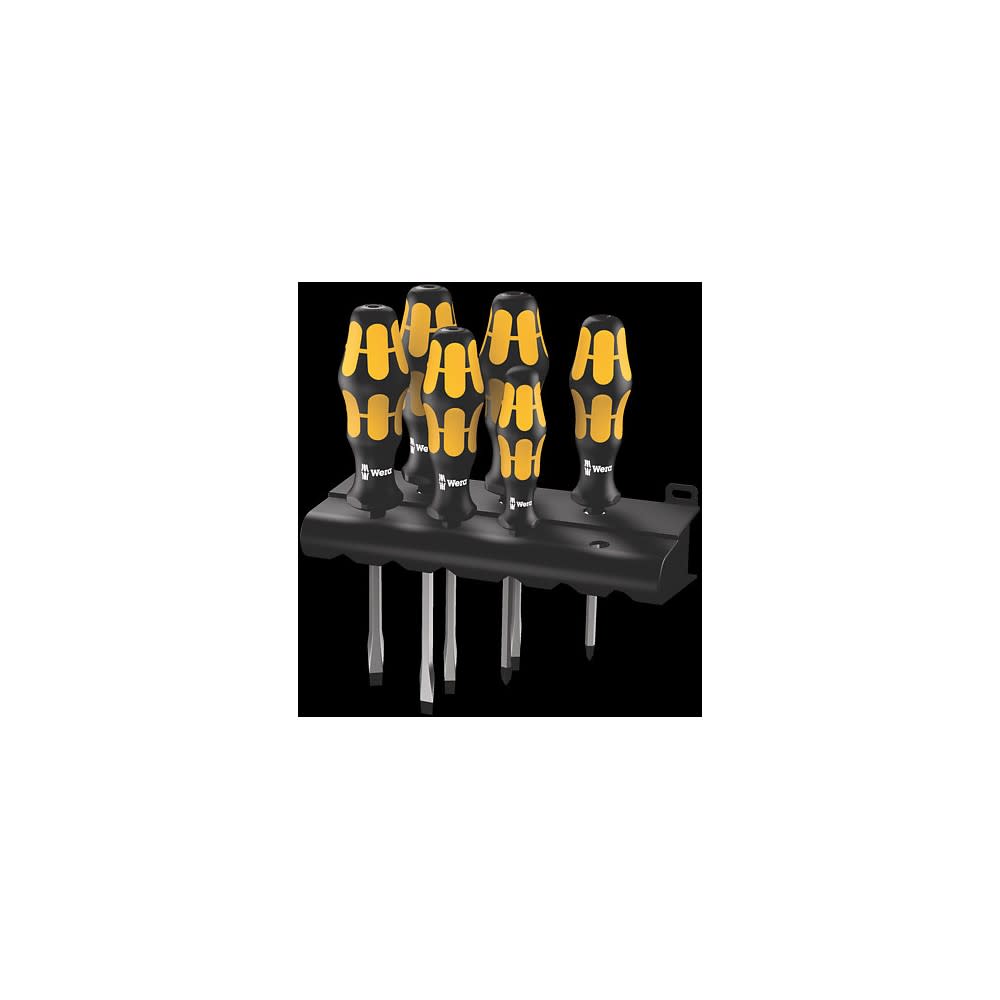 Wera Kraftform 932 S/6 Chiseldriver and Rack Screwdriver Set ;