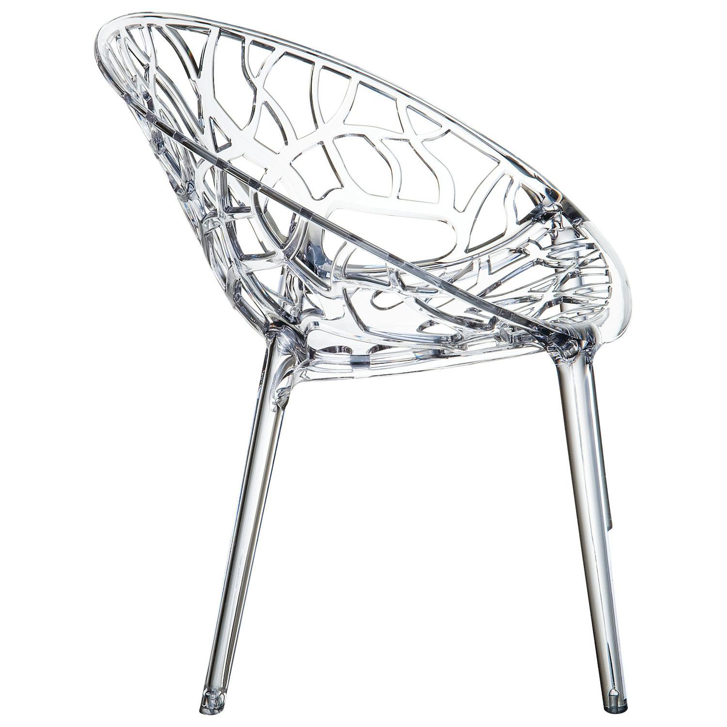 31 Clear Transparent Stackable Outdoor Patio Dining Chair