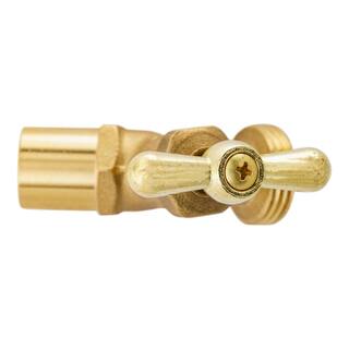 Everbilt 12 in. x 34 in. Brass Sweat or FTG Hose Bibb 102-534EB