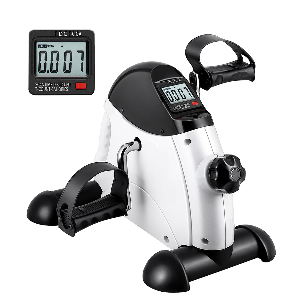 Indoor Mini Exercise Bike  Portable Foot Pedal Exercise Physical Therapy Rehab Training Bike