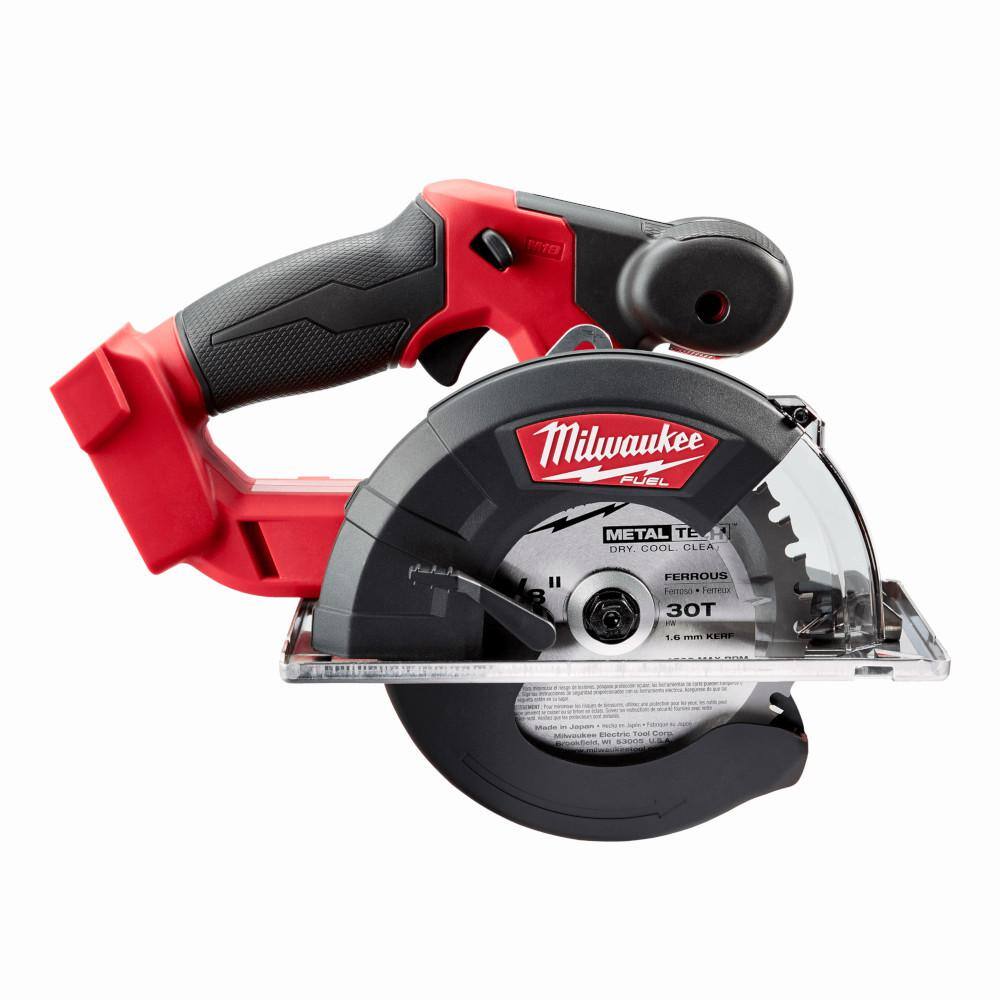 MW M18 FUEL 18-Volt Lithium-Ion Brushless Cordless Metal Cutting 5-38 in. Circular Saw (Tool-Only) w Metal Saw Blade 2782-20