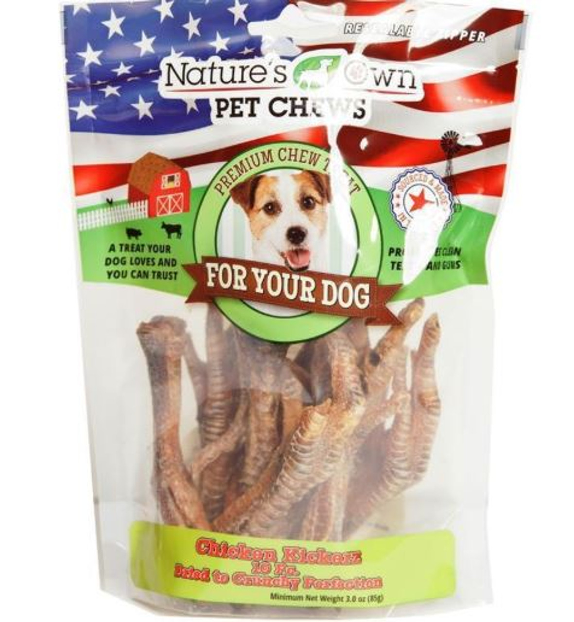 Nature's Own USA Chicken Kickerz Dog Chews 10 Pack