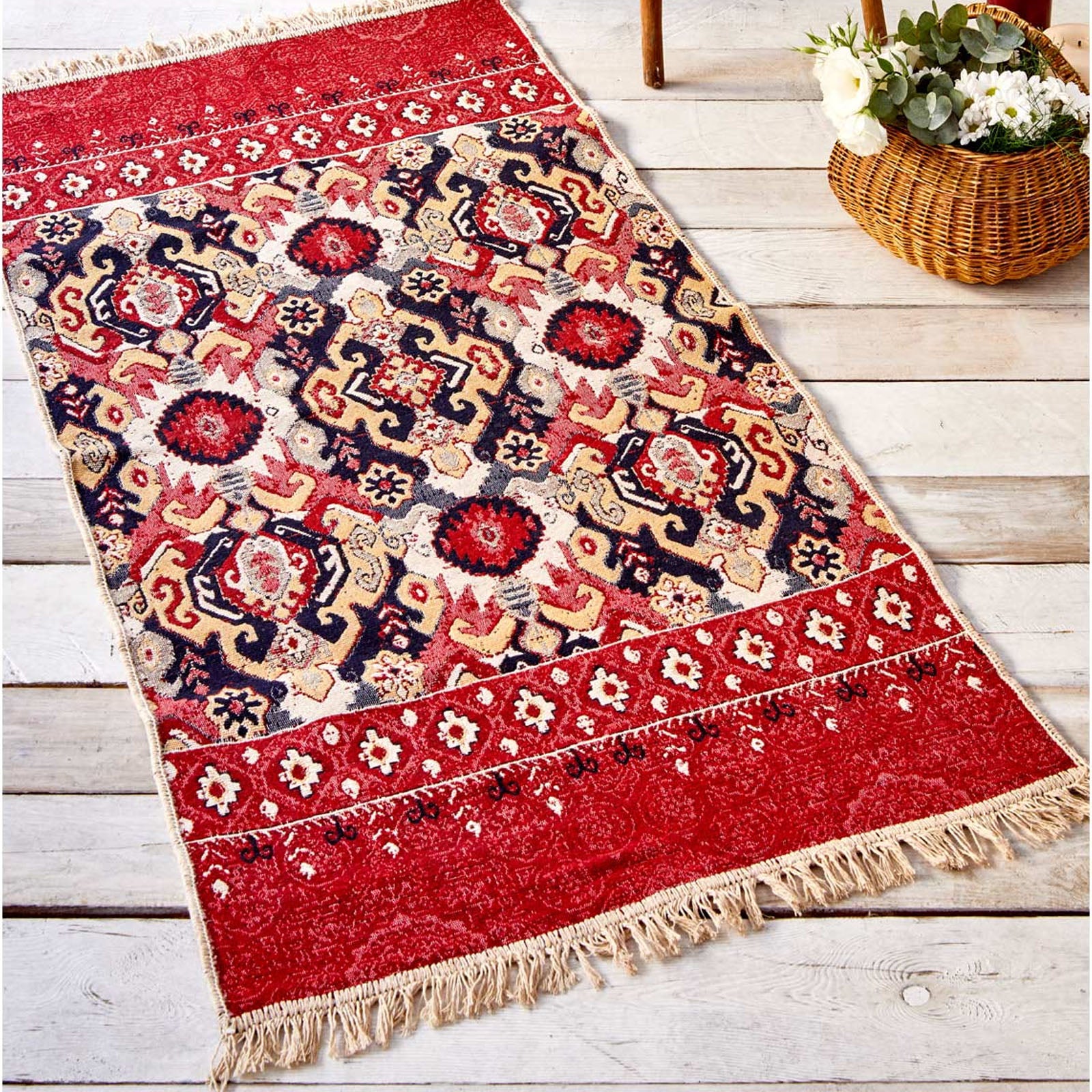 Karaca Home Anatolian Terken Double Face 85X150 Cm Kilim 201.17.01.0121