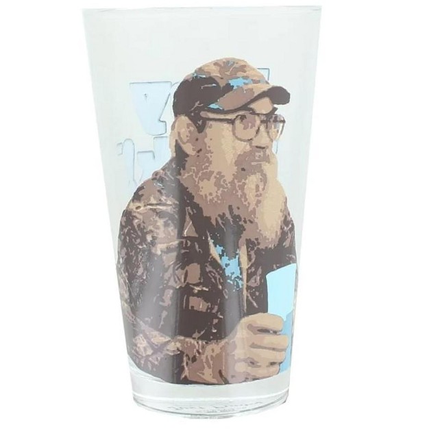 Just Funky Duck Commander Si Hey Jack 16 Ounce Clear Pint Glass