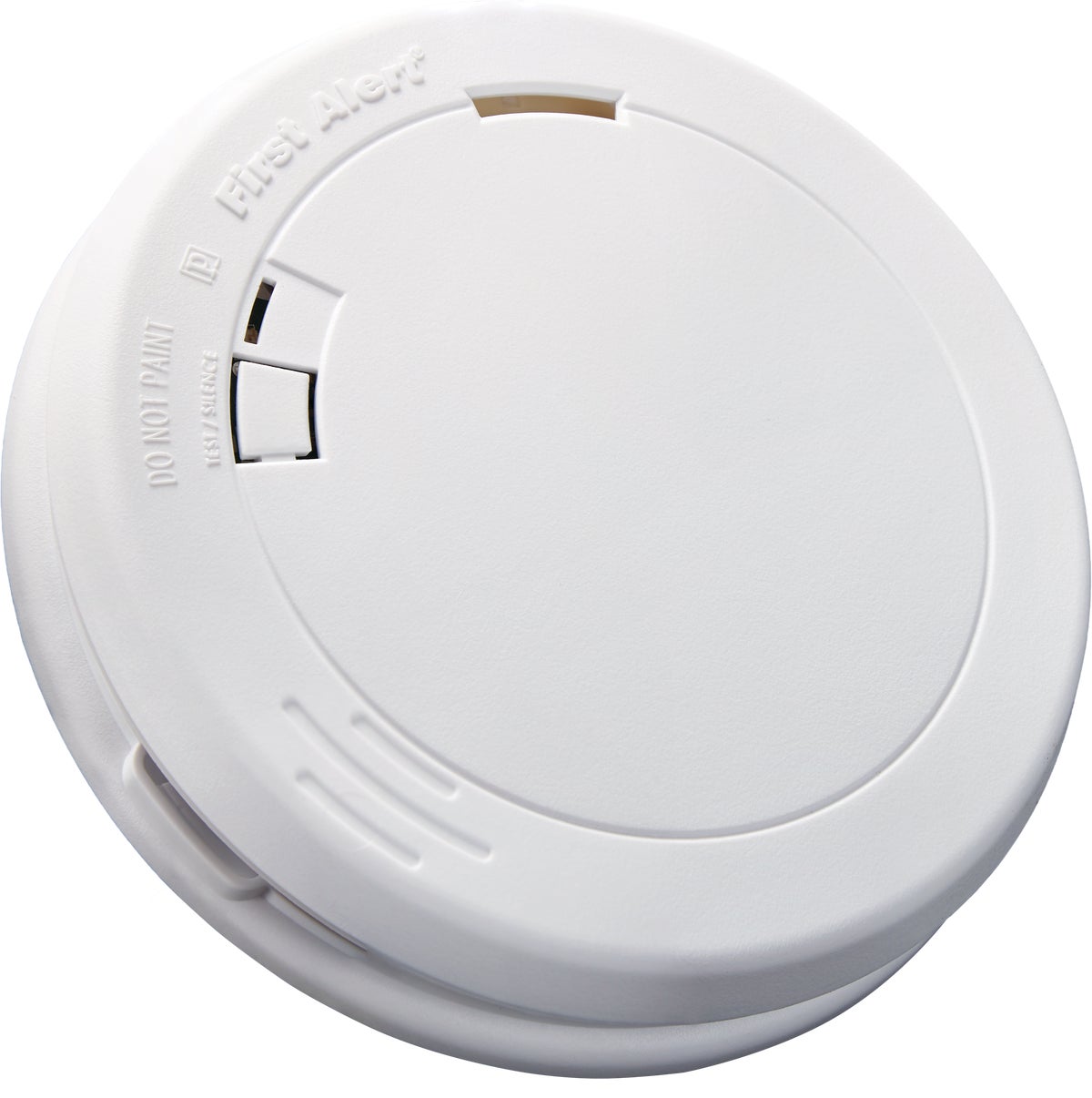 First Alert 10-Year Slim Round Battery Smoke Alarm White