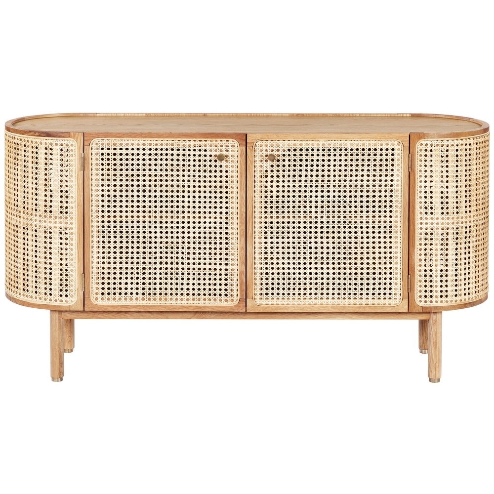 SAFAVIEH Couture Collection Dolly Natural Cane And Wood Sideboard   57\