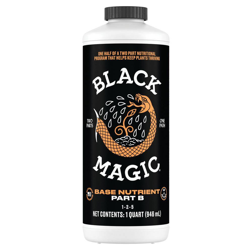 Black Magic Base Nutrient Part B - Liquid Nutrient One Half of a Two-Part Program For Hydroponics 1-2-5 32 oz. 1010110069