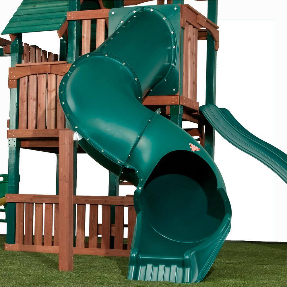 Swing-N-Slide Playsets Green Tunnel Twister Slide NE 4709-T