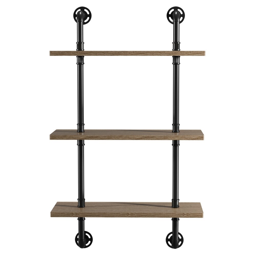 Leyva Rustic Floating Ladder Wall Shelf by Carbon Loft