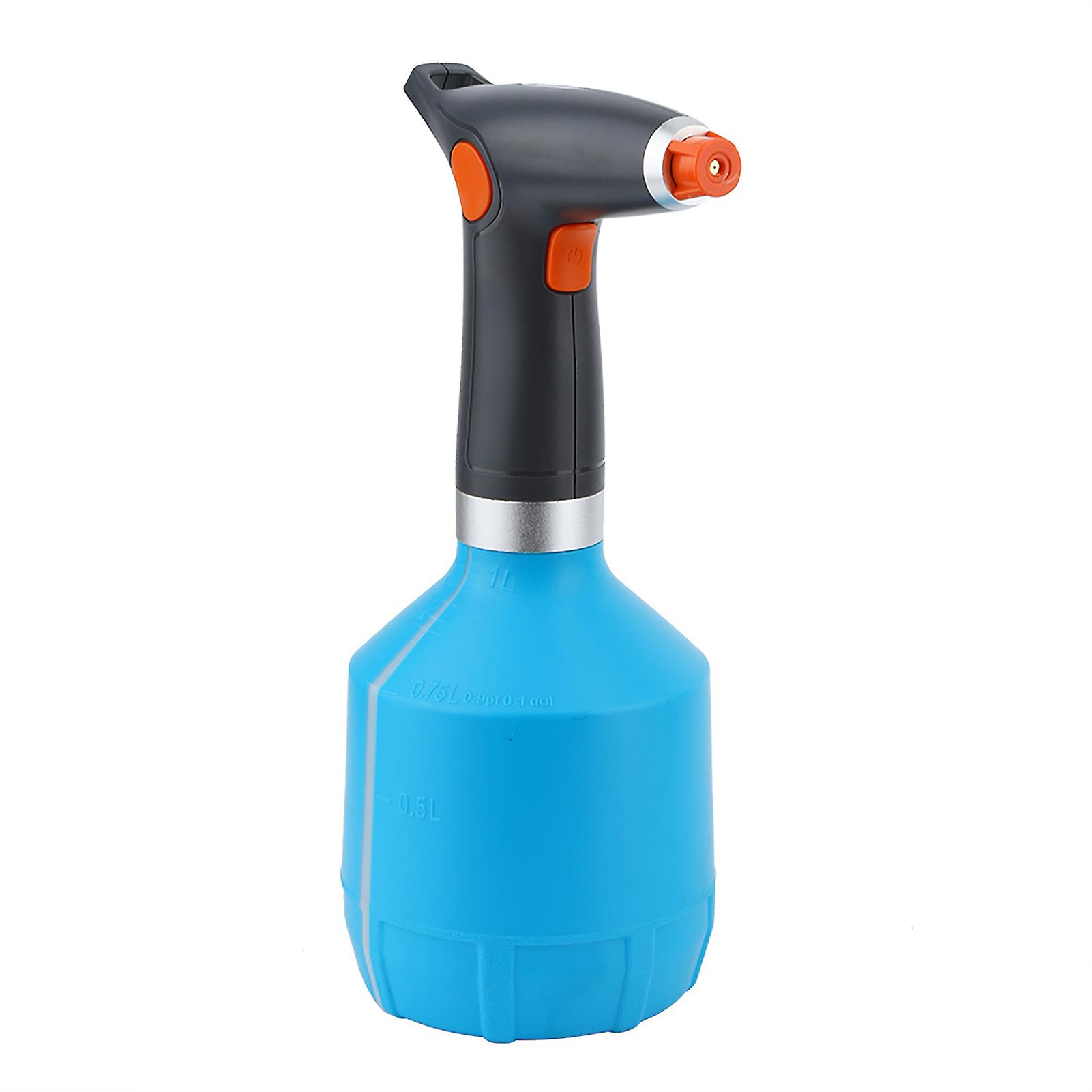 Usb Rechargeable Electric Spray Bottle Watering Tool For Flower Plant (light Blue)