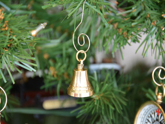 Handcrafted Model Ships K 228 XMASS Brass Bell Chr...