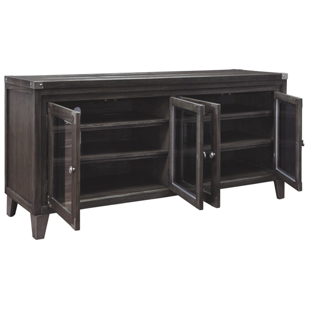 Todoe Contemporary Extra Large TV Stand  Brown