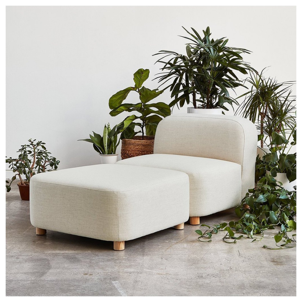 Circuit Modular 2 Pc Chaise Bayview Osprey   Transitional   Indoor Chaise Lounge Chairs   by Old Bones Co.  Studios  Houzz