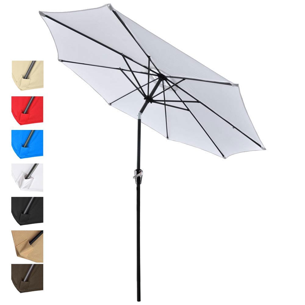 Yescom 9ft Patio Outdoor Market Umbrella Tilt Multiple Colors