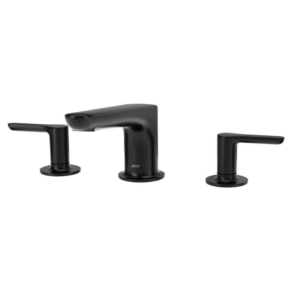 American Standard Studio S 2-Handle Deck-Mount Roman Tub Faucet for Flash Rough-in Valves in Matte Black T105900.243