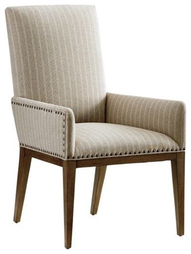 Devereaux Upholstered Arm Chair   Transitional   Dining Chairs   by Homesquare  Houzz