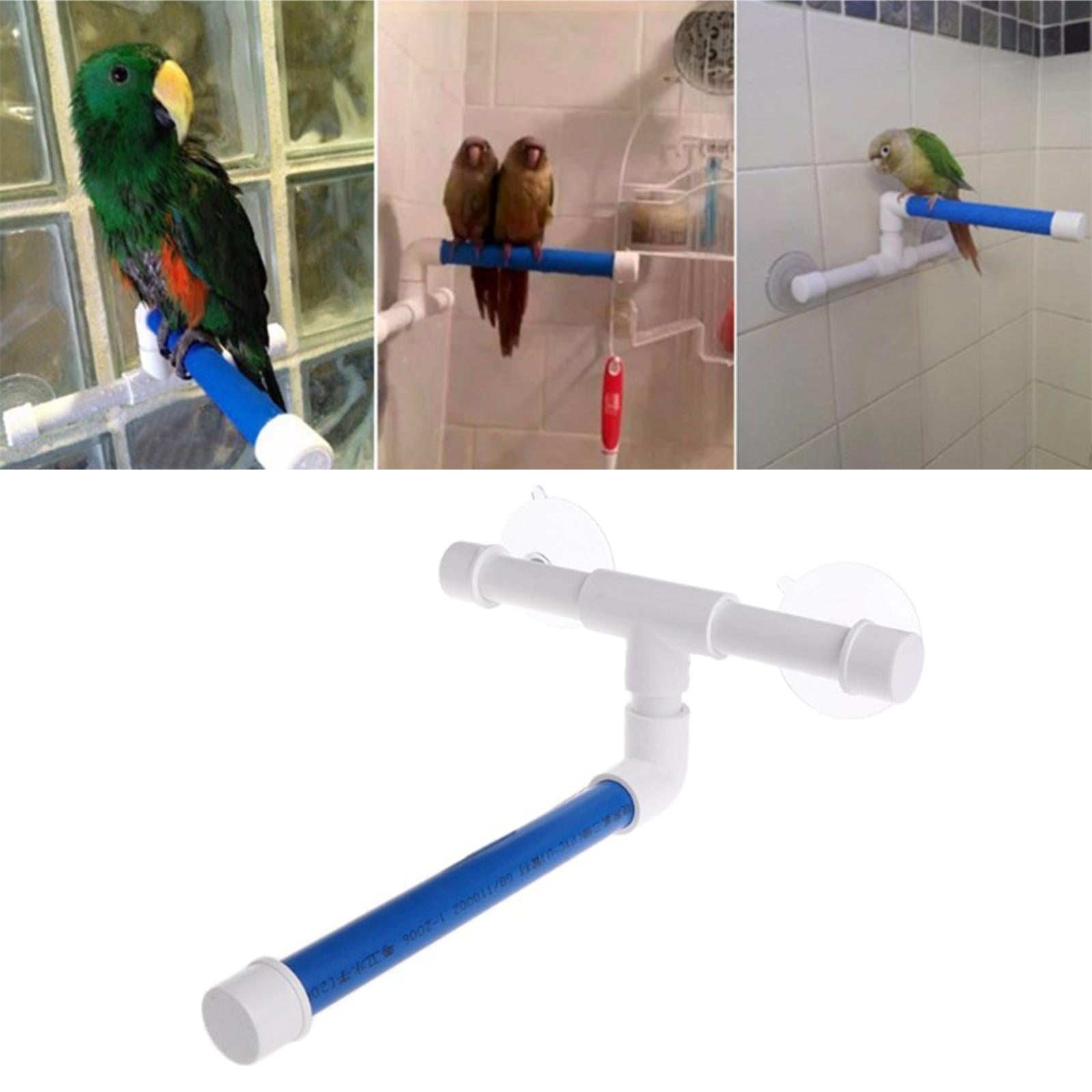 Window Perch for Birds Cockatiel Sunlight Cockatoo Sturdy Platform Holder Canary Basking Window Bath Perch Perch Shower Perch for Training