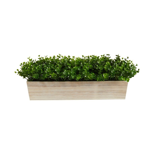 Nearly Natural 19-in Eucalyptus Artificial Plant In Decorative Planter