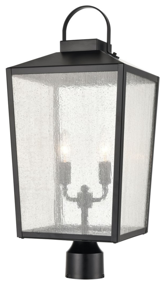 Millennium Devens 2 LT Outdoor Post Lantern 2654 PBK   Powder Coat Black   Transitional   Post Lights   by Better Living Store  Houzz