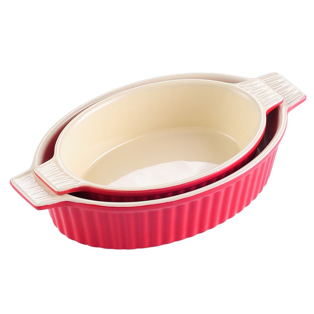 MALACASA  Series Bake.Bake  Ceramic Oval Baking Dish Bakeware Set