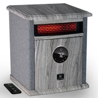 Heat Storm 1500-Watt Logan Deluxe Portable Electric Infrared Space Heater in Grey HS-1500-ILODG