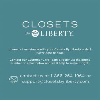 CLOSETS By LIBERTY 48 in. W to 92 in. W White Closet Shelf Tower with Shelf and Rod Extensions Wood Closet System HSUL06-RW-RS