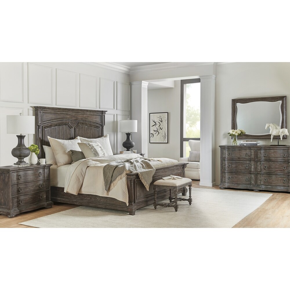 Hooker Furniture 5961 90266 KING PANEL BED Traditions King Wood Bed