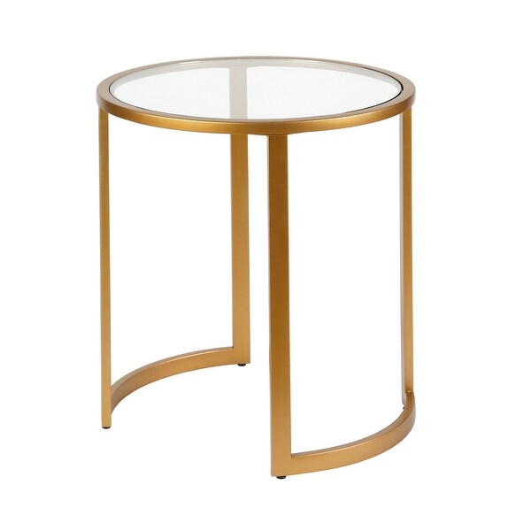 Silver Orchid Stossel Blackened Bronze Side Table