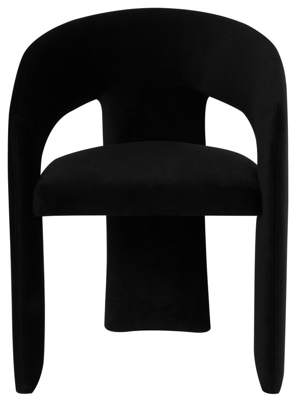 Anise Black Fabric Dining Chair   Transitional   Dining Chairs   by Kolibri Decor  Houzz