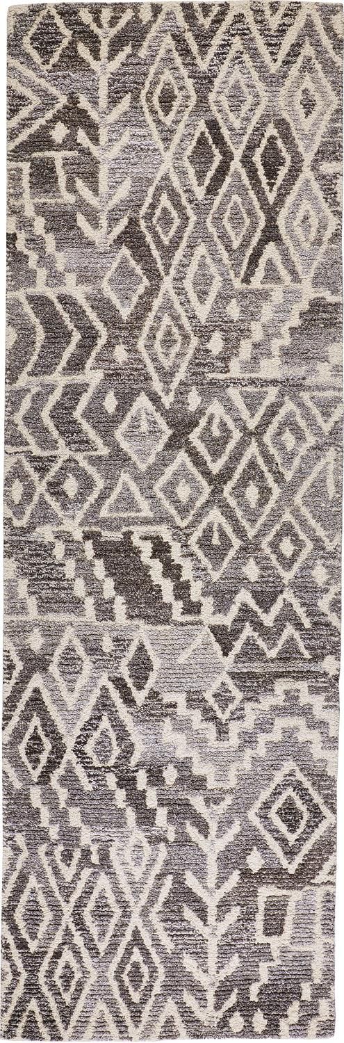 Palatez Hand Tufted Gray and White Rug by BD Fine