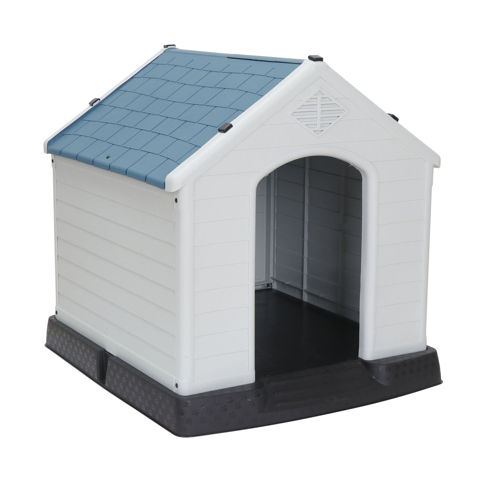 All-Weather Design Dog House Shelter Easy to Assemble Perfect for Backyards